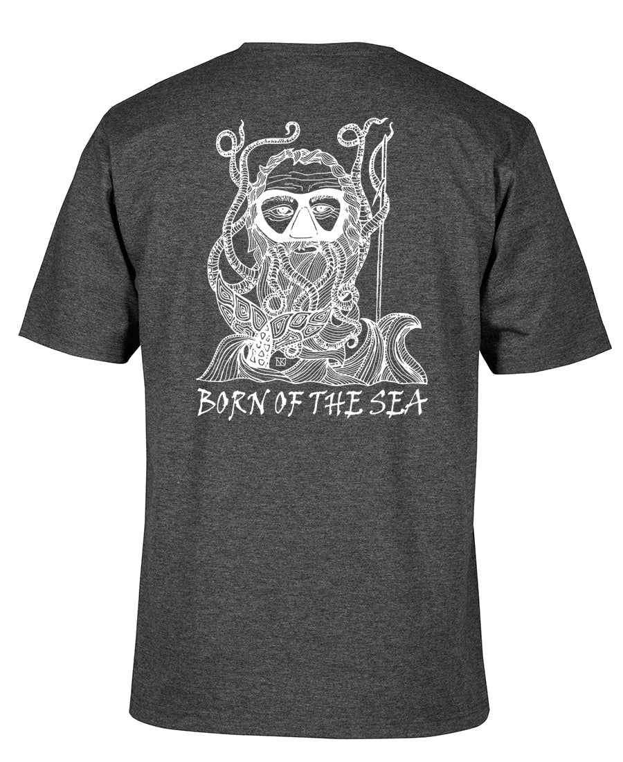 BORN OF THE SEA | Old Man Blue T-Shirts