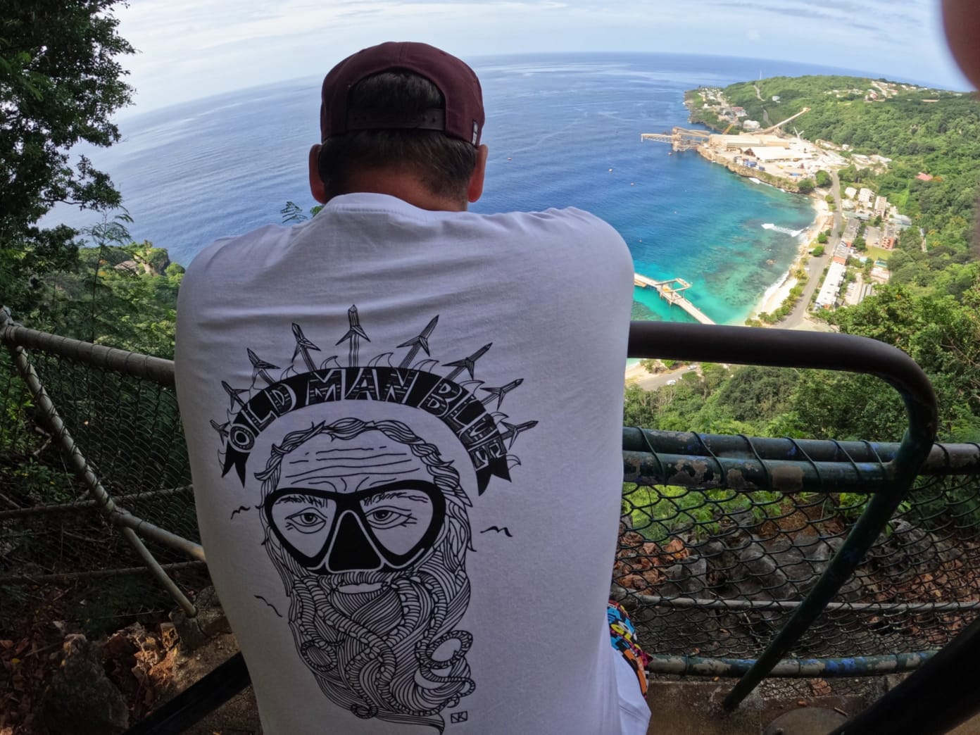 OLD MAN BLUE HALO T-SHIRT