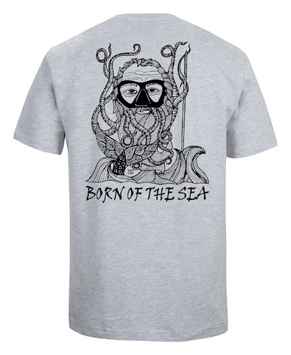 BORN OF THE SEA | Old Man Blue T-Shirts