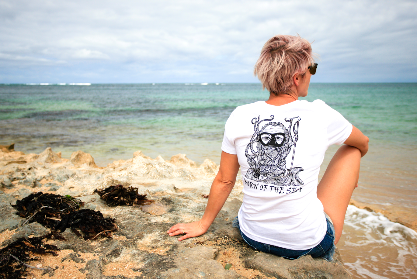 BORN OF THE SEA T-SHIRT | Woman's
